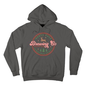 Christmas North Pole Brewing Co Premium Christmas Spirits Label Hoodie