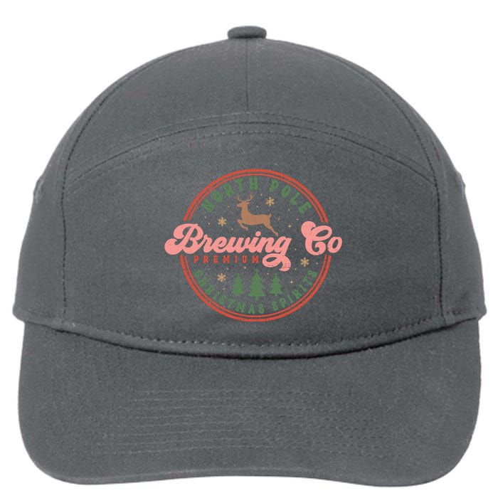 Christmas North Pole Brewing Co Premium Christmas Spirits Label 7-Panel Snapback Hat