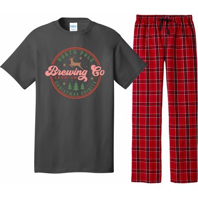 Christmas North Pole Brewing Co Premium Christmas Spirits Label Pajama Set