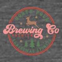 Christmas North Pole Brewing Co Premium Christmas Spirits Label Flatbill Hat