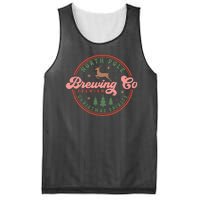 Christmas North Pole Brewing Co Premium Christmas Spirits Label Mesh Reversible Basketball Jersey Tank