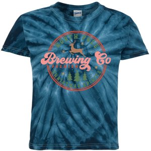 Christmas North Pole Brewing Co Premium Christmas Spirits Label Kids Tie-Dye T-Shirt