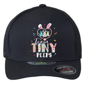 Cute NICU PICU L&D Nurse Easter Day Cute Bunny Flexfit Unipanel Trucker Cap