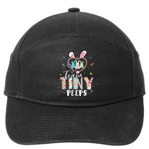 Cute NICU PICU L&D Nurse Easter Day Cute Bunny 7-Panel Snapback Hat