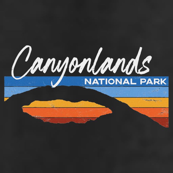 Canyonlands National Park Moab Utah Vacation Retro Ut 7 Panel Mesh Trucker Snapback Hat