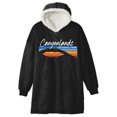 Canyonlands National Park Moab Utah Vacation Retro Ut Hooded Wearable Blanket