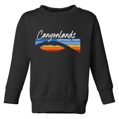 Canyonlands National Park Moab Utah Vacation Retro Ut Toddler Sweatshirt