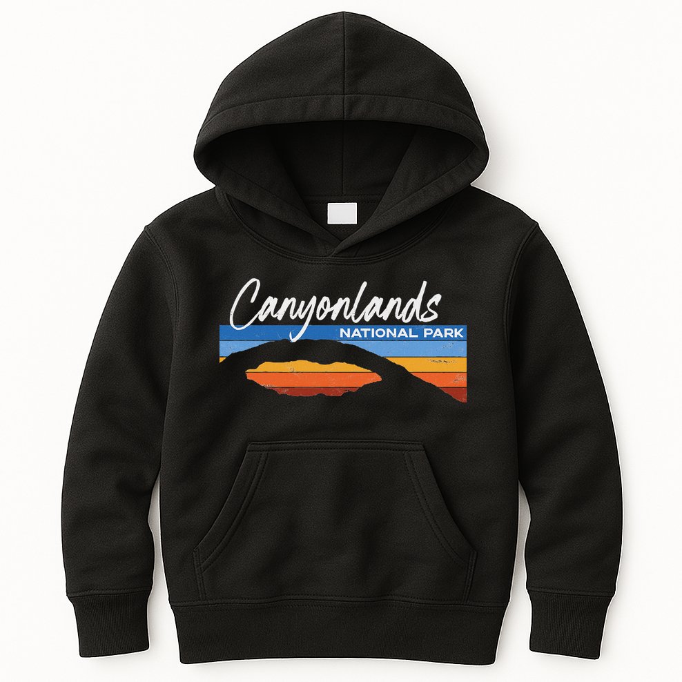 Canyonlands National Park Moab Utah Vacation Retro Ut Kids Hoodie