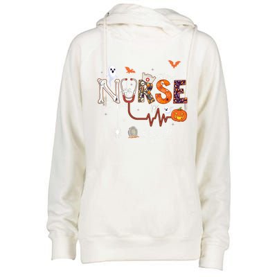 Cvicu Nurse Pumpkin Halloween Cardiovascular Icu Nursing Gift Womens Funnel Neck Pullover Hood