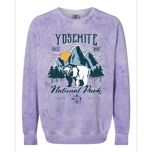 California National Park Yosemite National Park Colorblast Crewneck Sweatshirt