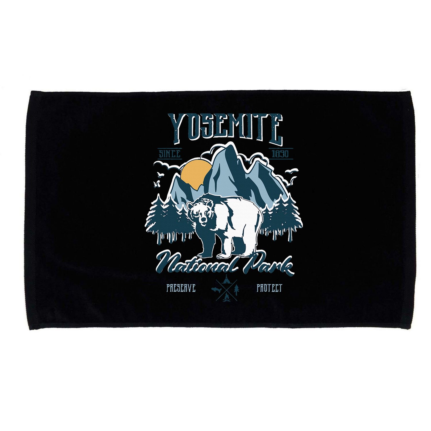 California National Park Yosemite National Park Microfiber Hand Towel