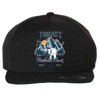 California National Park Yosemite National Park Wool Snapback Cap