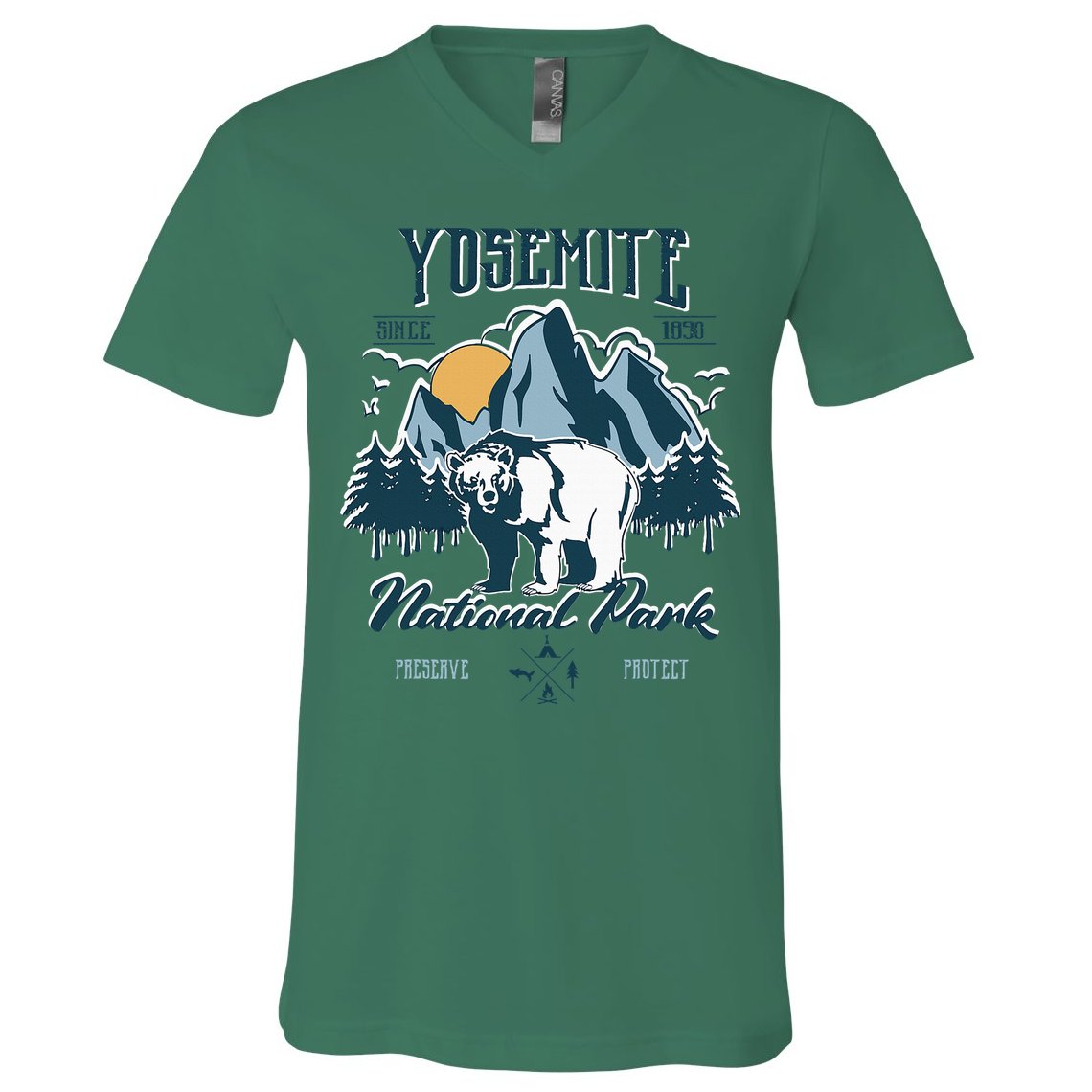 California National Park Yosemite National Park V-Neck T-Shirt