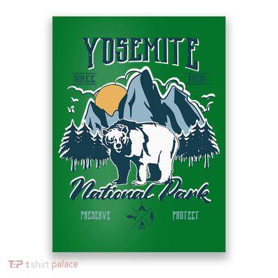California National Park Yosemite National Park Poster