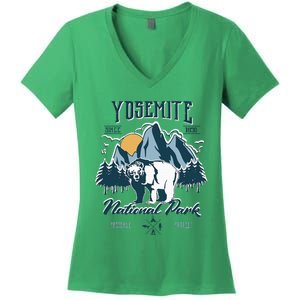 California National Park Yosemite National Park Women's V-Neck T-Shirt