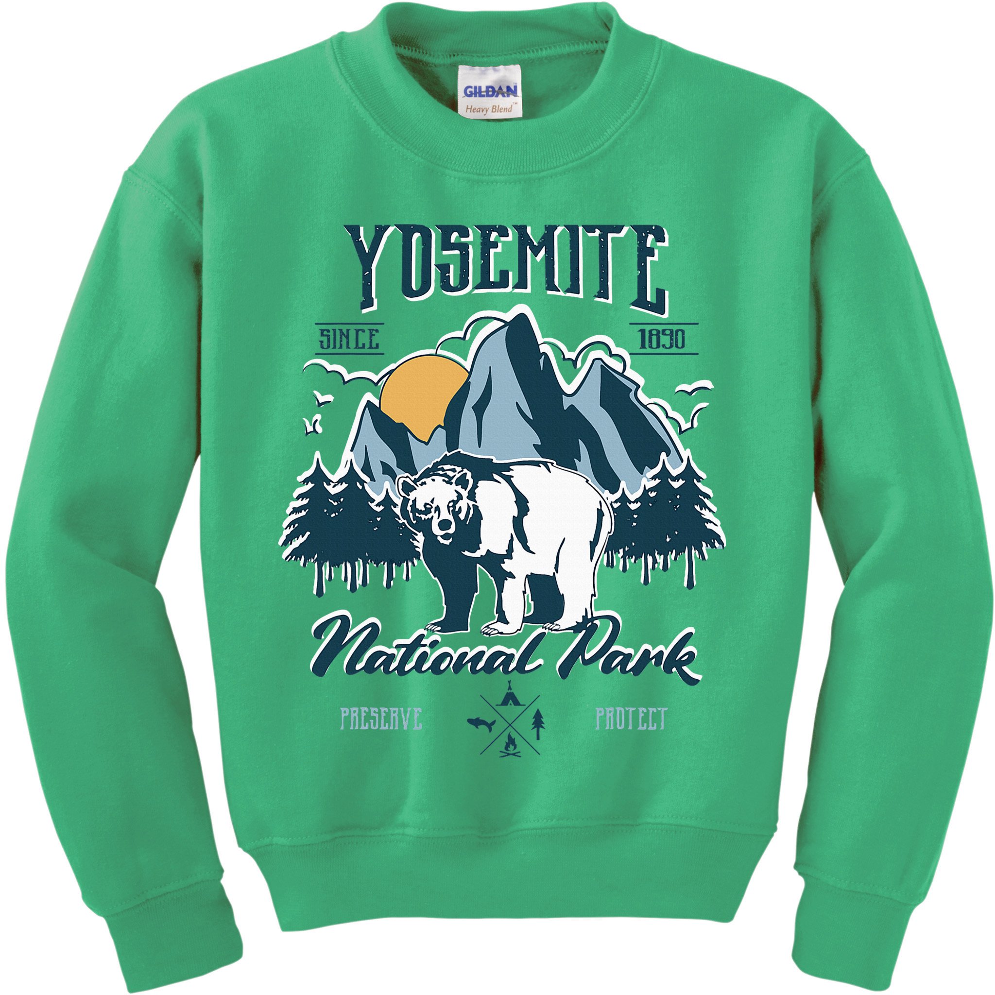 California National Park Yosemite National Park Kids Sweatshirt