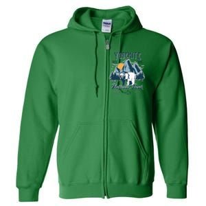 California National Park Yosemite National Park Full Zip Hoodie