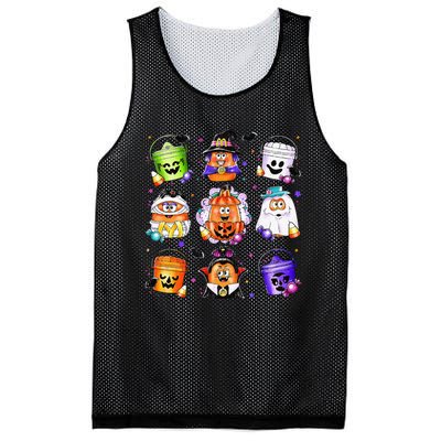 Chicken Nuggets Pumpkin Halloween 90S Vintage Mesh Reversible Basketball Jersey Tank