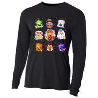 Chicken Nuggets Pumpkin Halloween 90S Vintage Cooling Performance Long Sleeve Crew