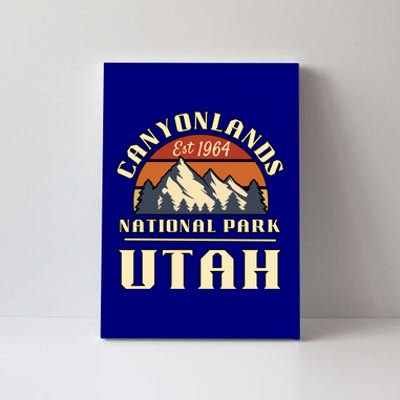 Canyonlands National Park Utah Mountain Hiking Retro Gift Canvas