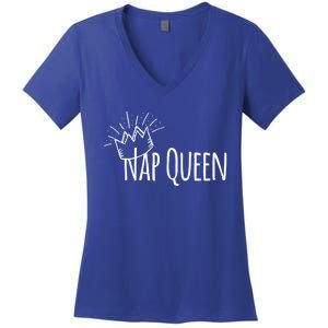 Cute Nap Queen Gift Women's V-Neck T-Shirt