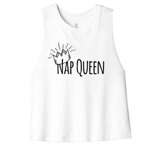 Cute Nap Queen Gift Women's Racerback Cropped Tank