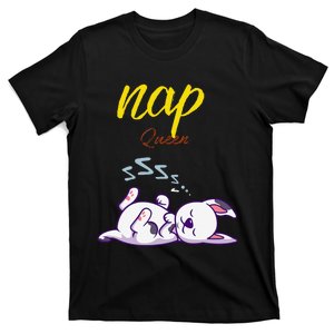 Cute Nap Queen With Sleeping Dog T-Shirt