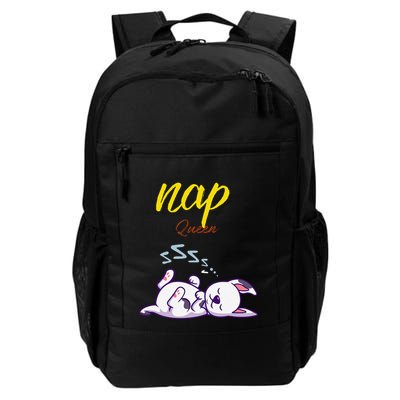 Cute Nap Queen With Sleeping Dog Daily Commute Backpack