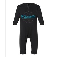 Charlotte Nc Queen City North Carolina Infant Fleece One Piece