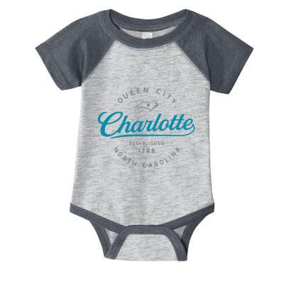 Charlotte Nc Queen City North Carolina Infant Baby Jersey Bodysuit