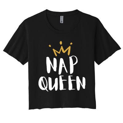 Crown Nap Queen Women's Crop Top Tee