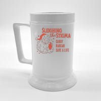 Christmas Narcan Retro Santa Carry Narcan Harm Reduction Beer Stein