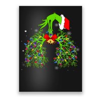 Christmas Nurse Respiratory Therapist Lung Xmas Lights Poster