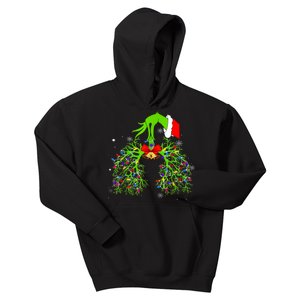 Christmas Nurse Respiratory Therapist Lung Xmas Lights Kids Hoodie