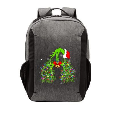 Christmas Nurse Respiratory Therapist Lung Xmas Lights Vector Backpack