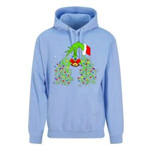 Christmas Nurse Respiratory Therapist Lung Xmas Lights Unisex Surf Hoodie