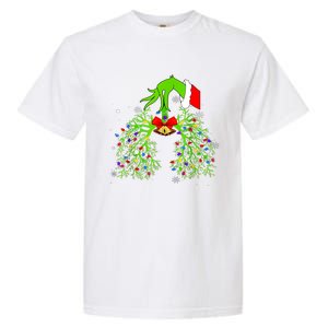 Christmas Nurse Respiratory Therapist Lung Xmas Lights Garment-Dyed Heavyweight T-Shirt