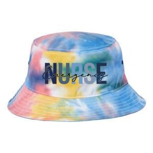 Cute Nurse Retro Leopard Print Emergency Nurse Cool Gift Tie Dye Newport Bucket Hat