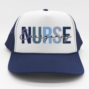 Cute Nurse Retro Leopard Print Emergency Nurse Cool Gift Trucker Hat