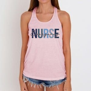 Cute Nurse Retro Leopard Print Emergency Nurse Cool Gift Women's Knotted Racerback Tank