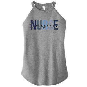 Cute Nurse Retro Leopard Print Emergency Nurse Cool Gift Women's Perfect Tri Rocker Tank