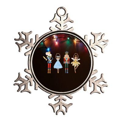 Christmas Nutcracker Rat/Mouse King Soldier Princess Family Metallic Star Ornament