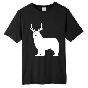 Christmas Newfoundland Reindeer Newfie Dog Gift Tall Fusion ChromaSoft Performance T-Shirt