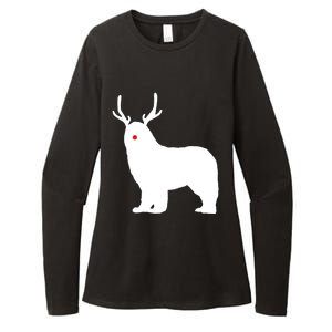 Christmas Newfoundland Reindeer Newfie Dog Gift Womens CVC Long Sleeve Shirt