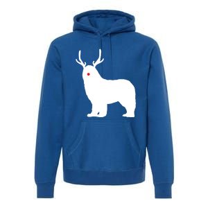 Christmas Newfoundland Reindeer Newfie Dog Gift Premium Hoodie