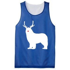 Christmas Newfoundland Reindeer Newfie Dog Gift Mesh Reversible Basketball Jersey Tank