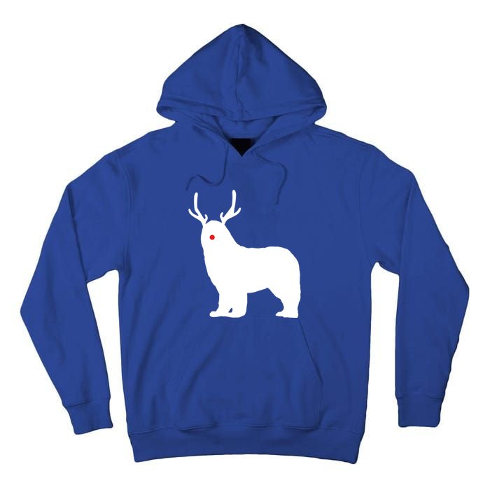 Christmas Newfoundland Reindeer Newfie Dog Gift Tall Hoodie