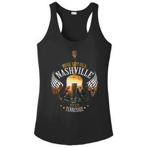 Country Nashville Retro Graphic Guitar Ladies PosiCharge Competitor Racerback Tank