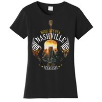 Country Nashville Retro Graphic Guitar Women's T-Shirt