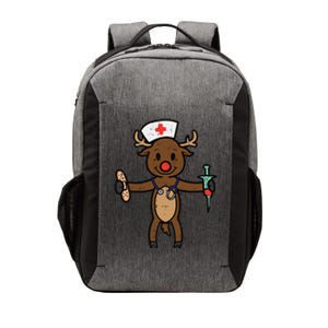 Christmas Nurse Reindeer Funny Xmas Nursing Scrub Top Funny Gift Vector Backpack